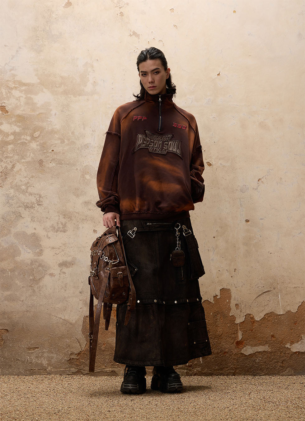 Racing Elements Stand collar sweatshirt