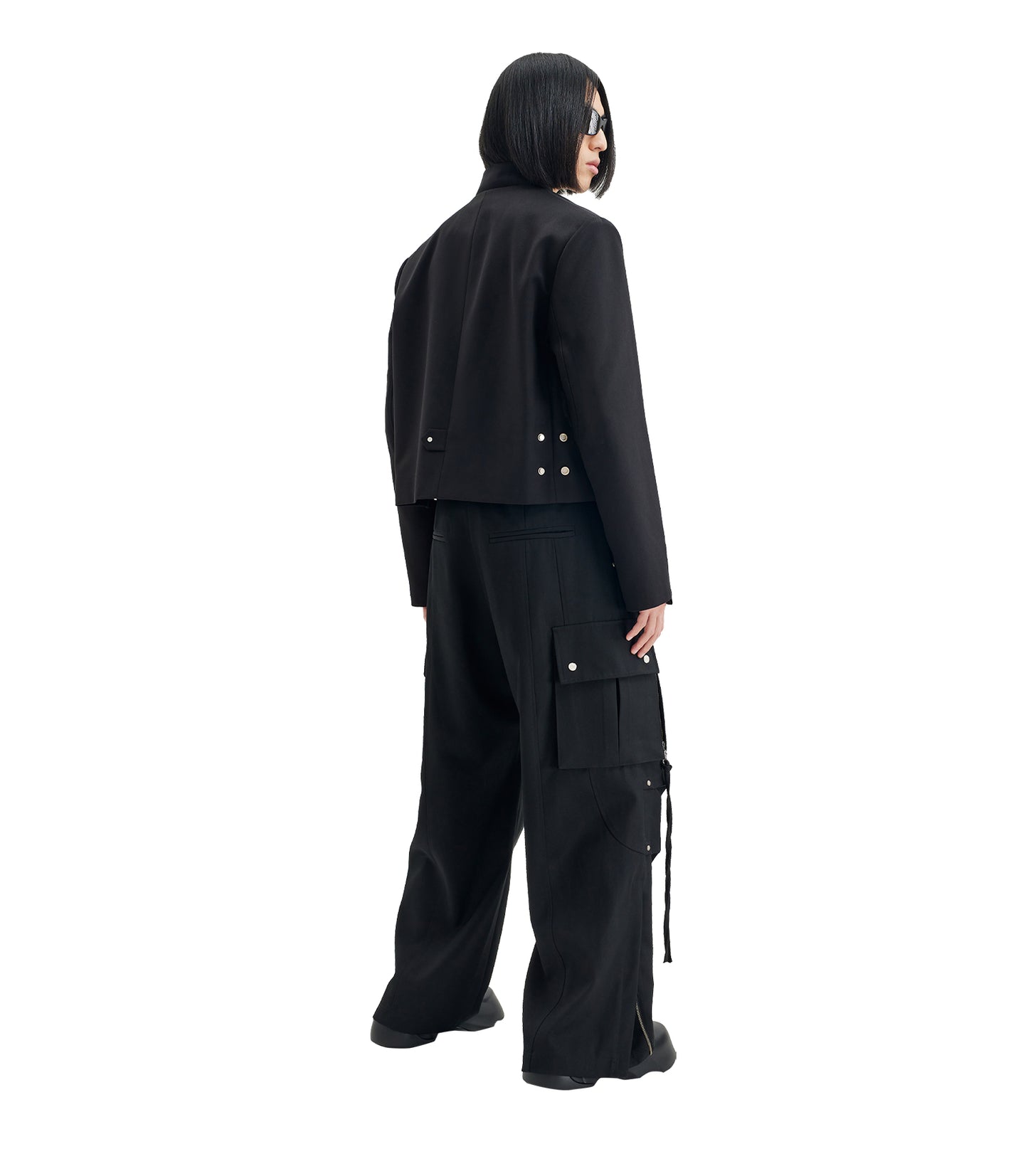 Wool short uniform jacket