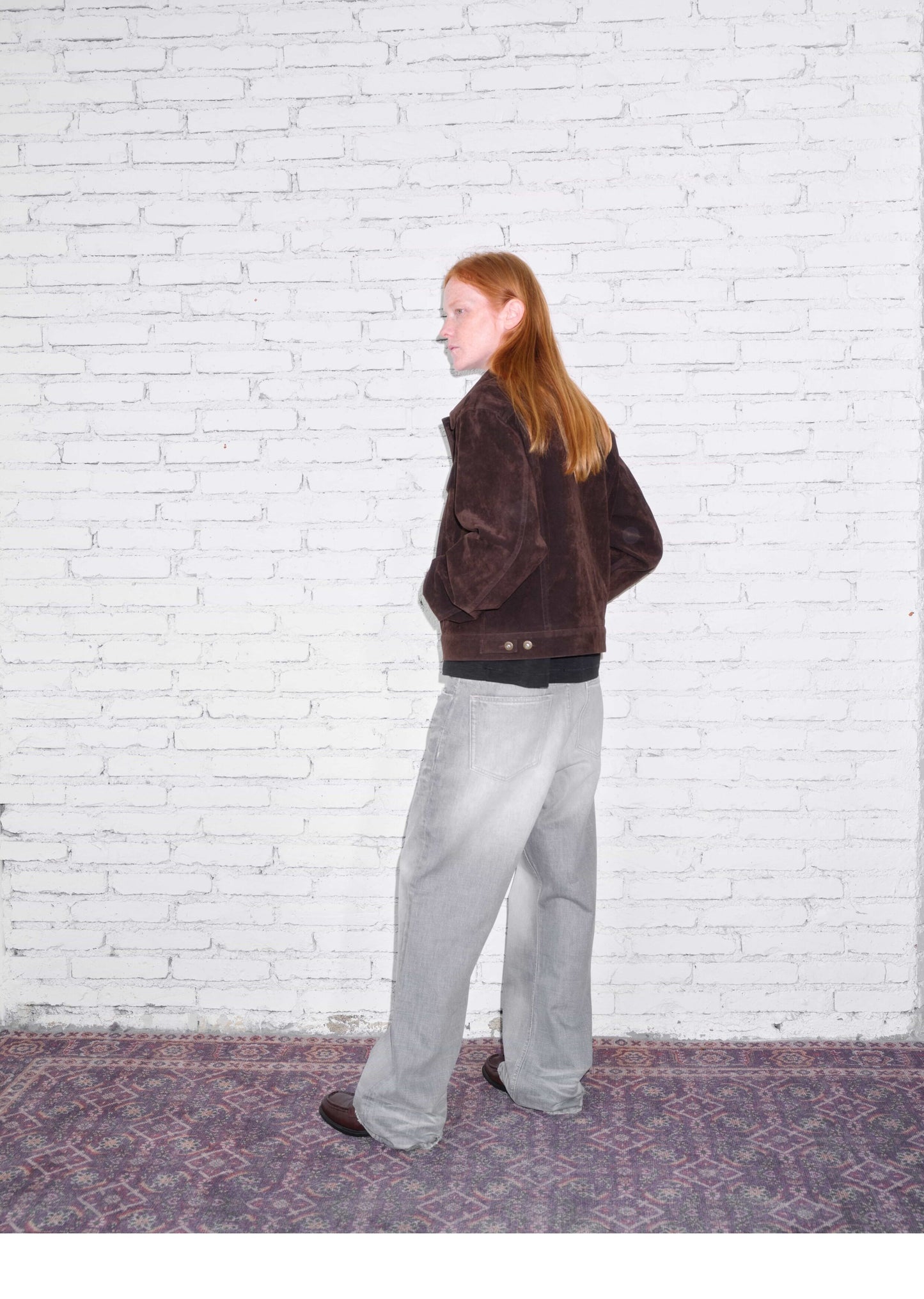 A-line Straight-Leg Denim Pants