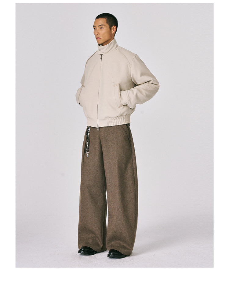 Stand Collar Embroidered Jacket