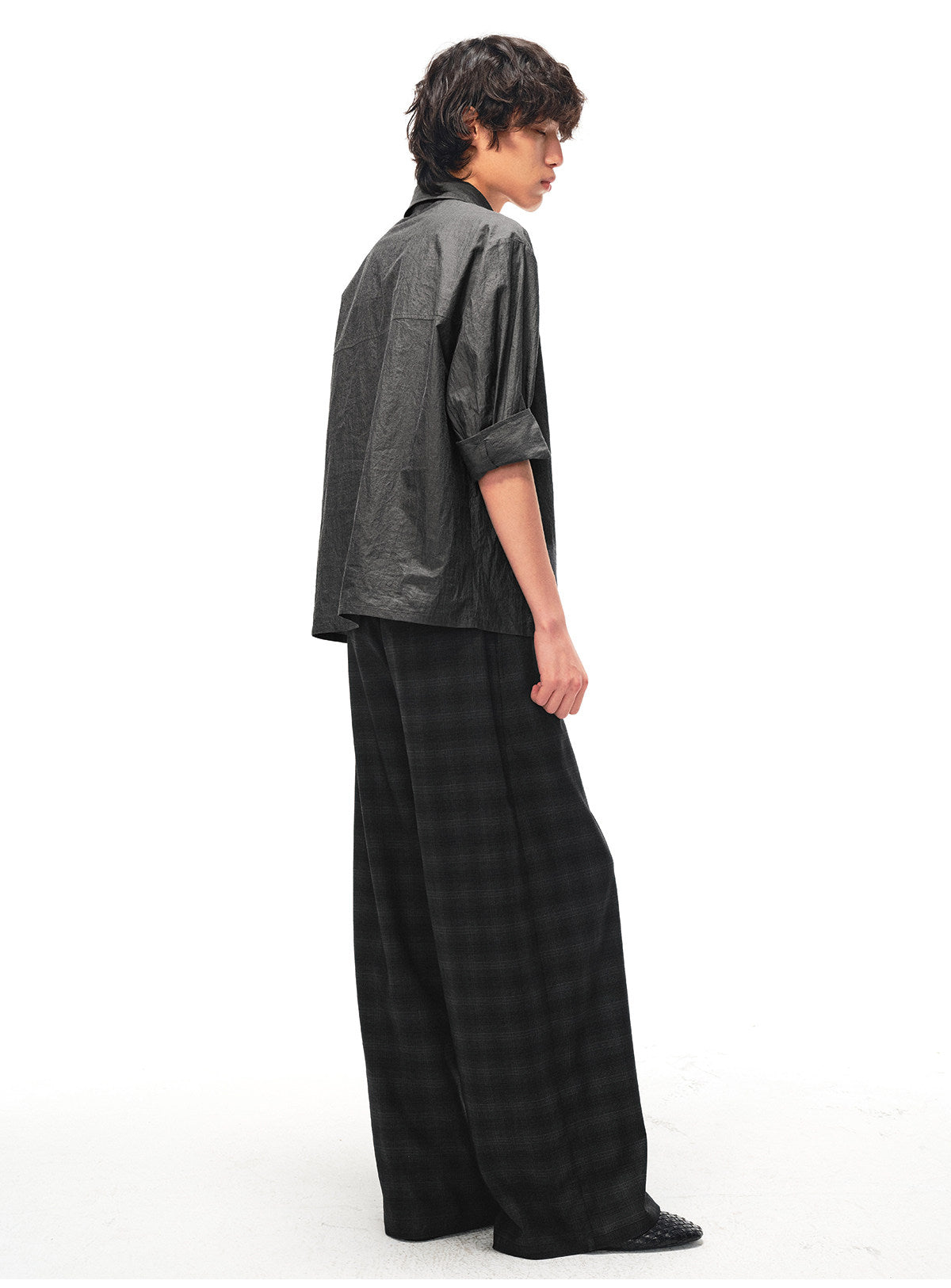 Half-Zip Patch-Pocket Shirt
