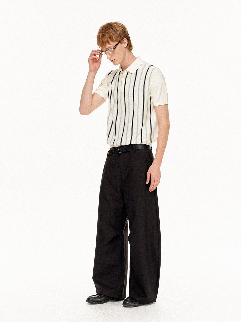 Striped Casual Polo Shirt