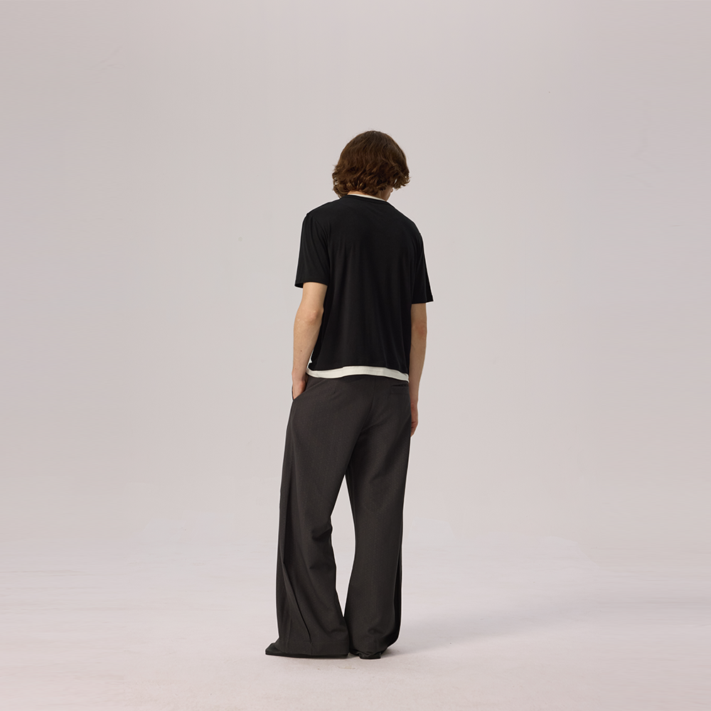 Scimitar Pleats Casual Pants