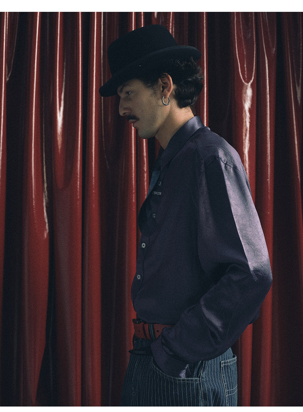 Retro Glossy Nylon Shirt