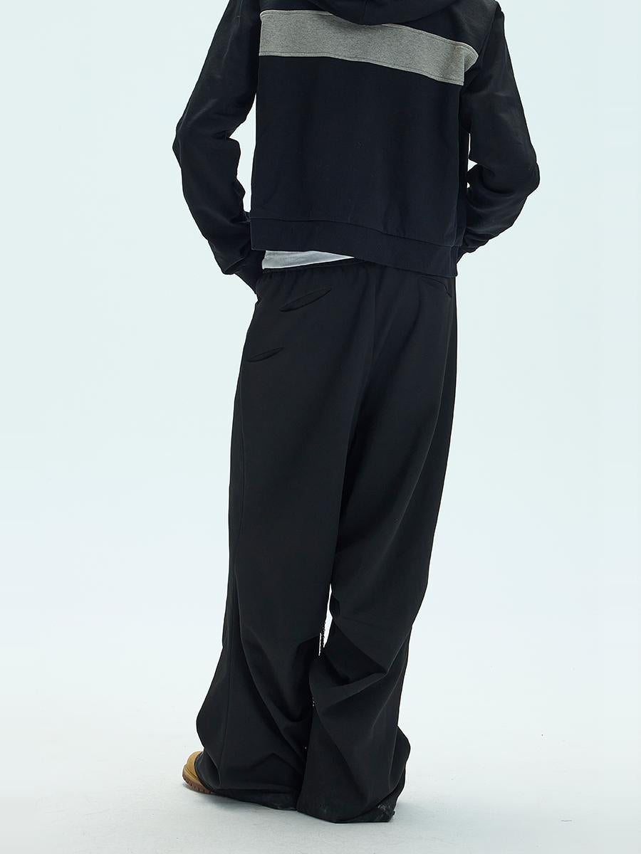 Side adjustable chain casual pants