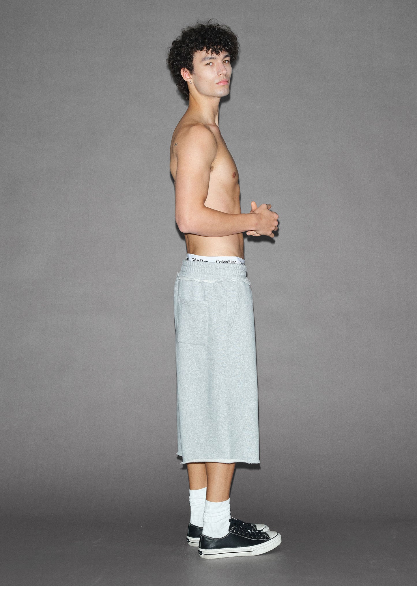 Retro-Style Cotton Shorts