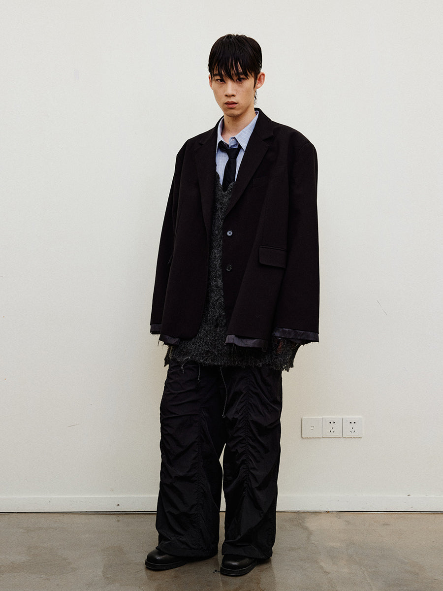 Pleated Casual Paratrooper Pants