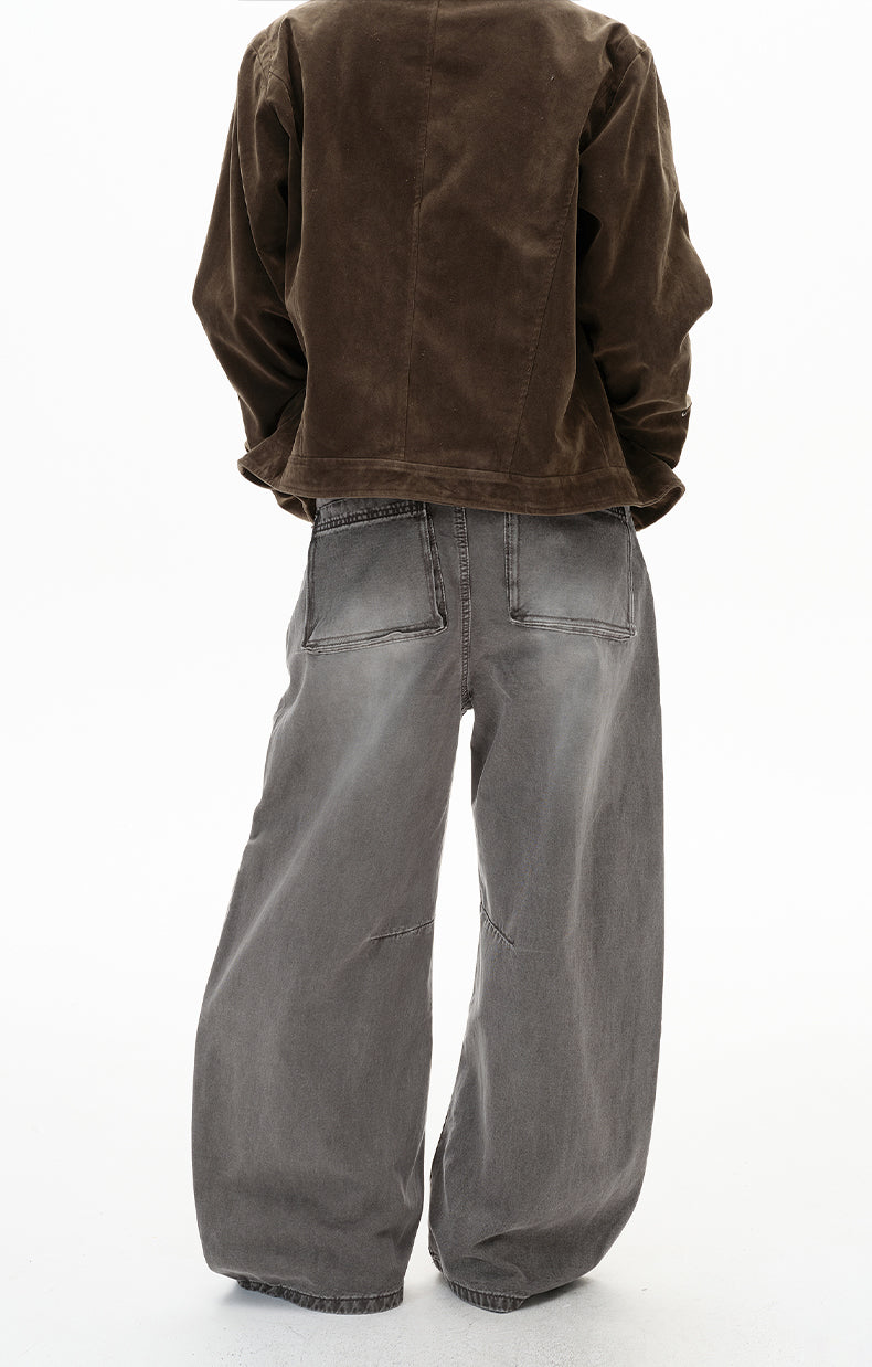 Retro-Washed White Machete Jeans