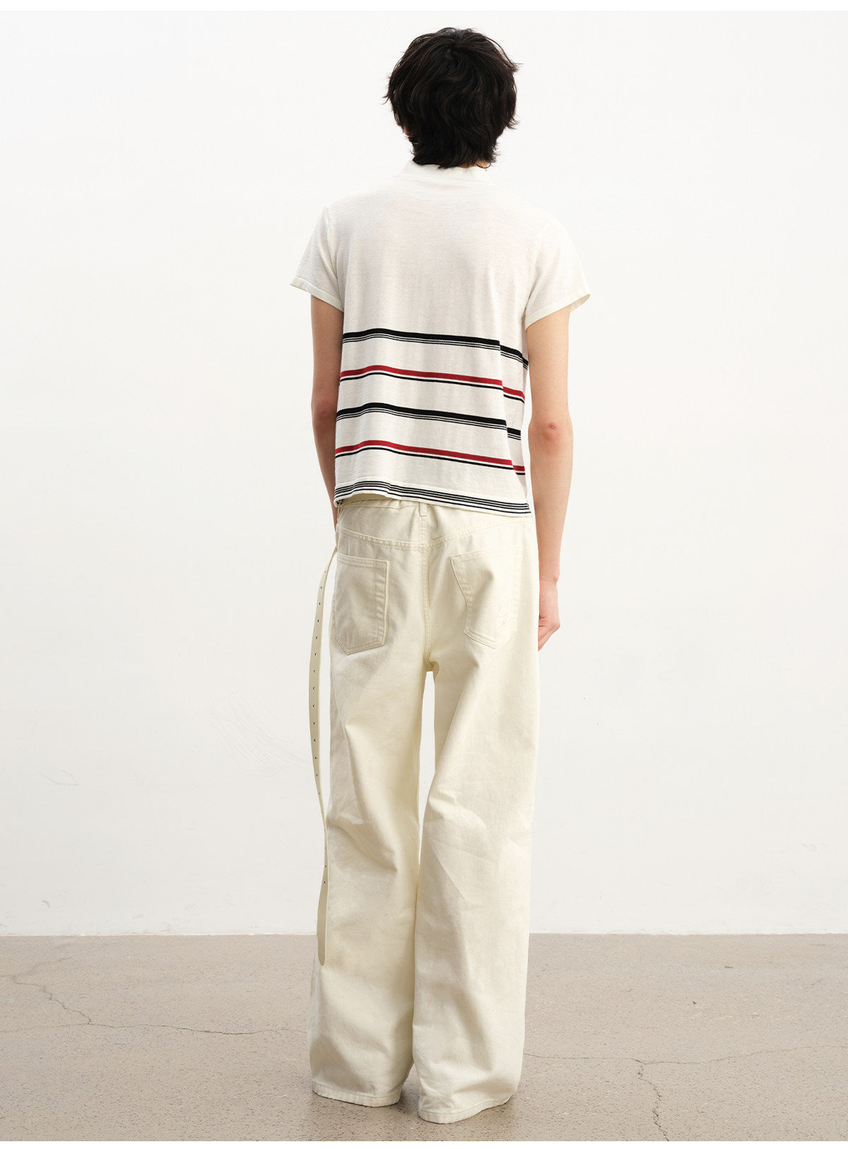 Straight-Leg Jeans with a Natural Wash
