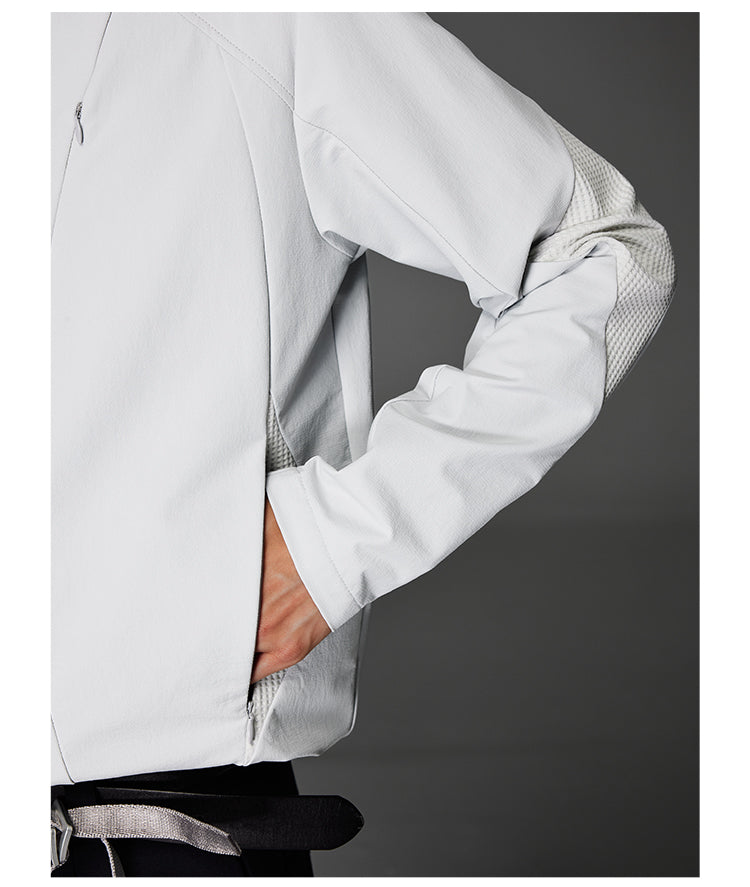 Stand Collar Clean Fit Jacket