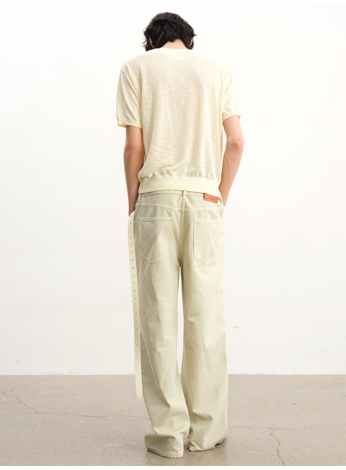 Lightly dyed jeans