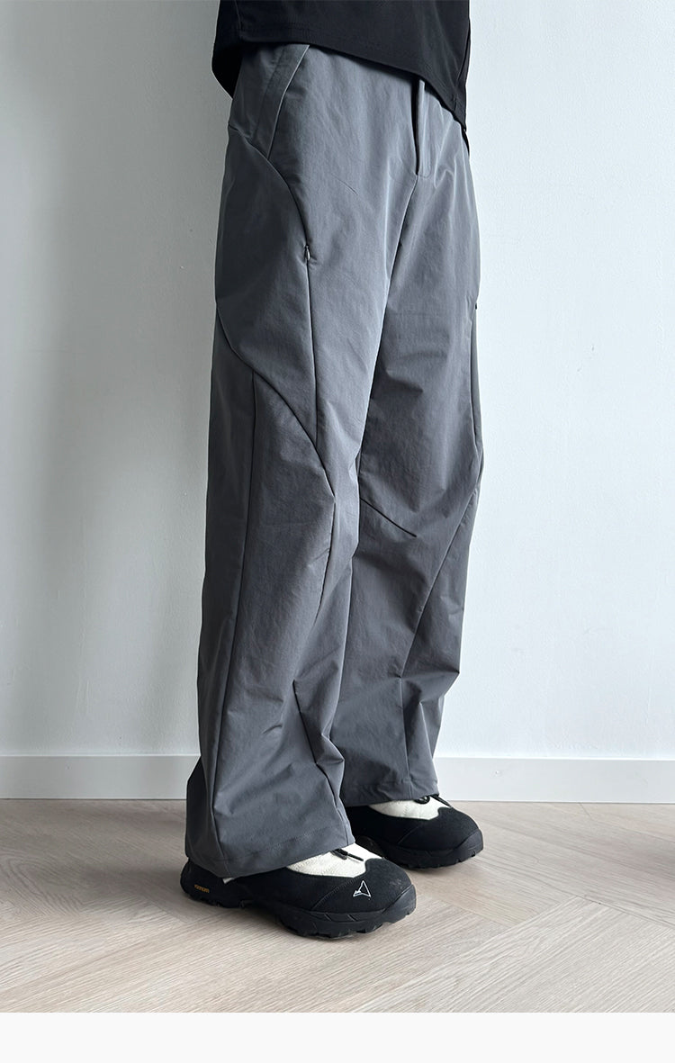 Water-repellent Zipper Casual Pants