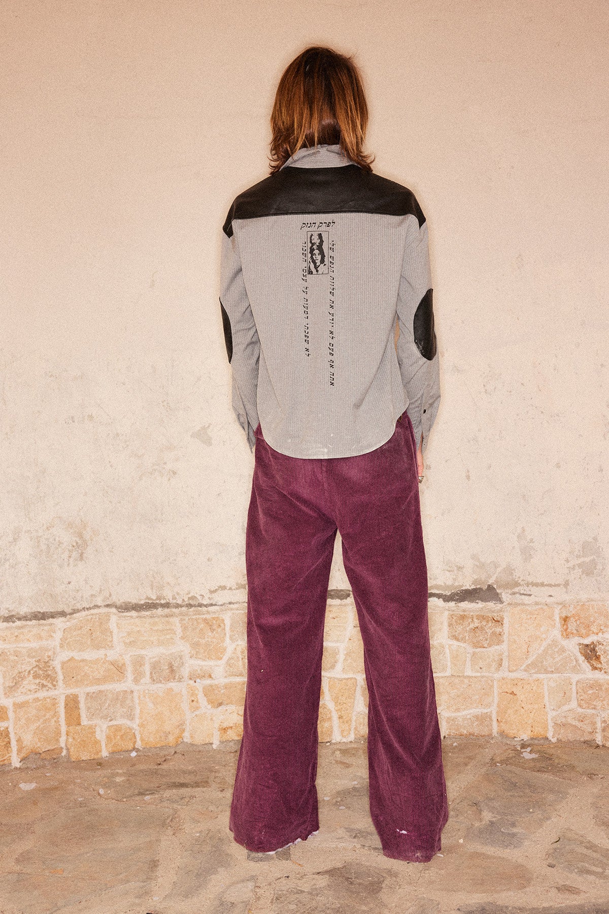 Patchwork Portrait Print Shirt