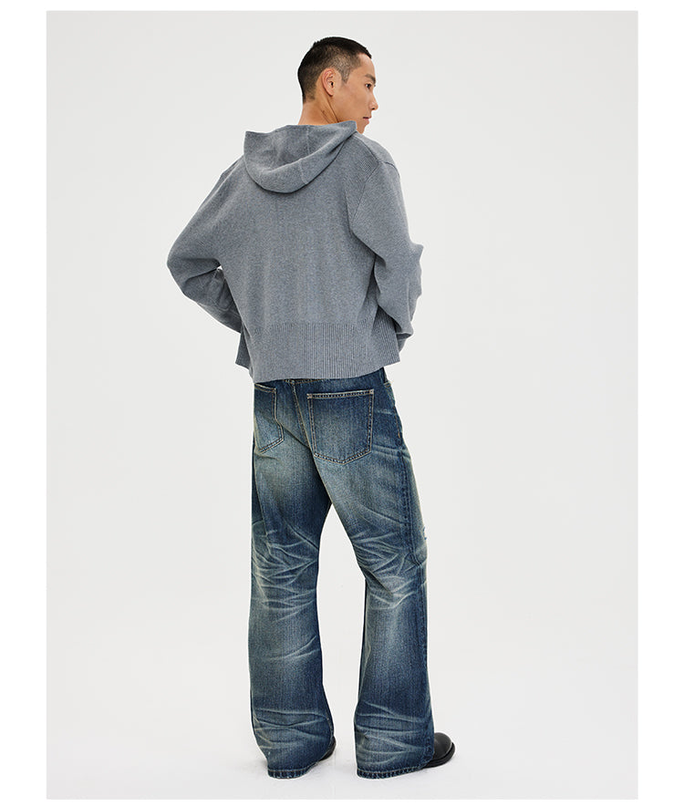 Hooded Cardigan with Hood