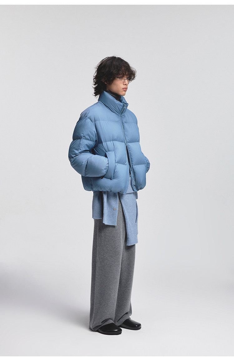 Classic Wrinkle-Processed Down Jacket