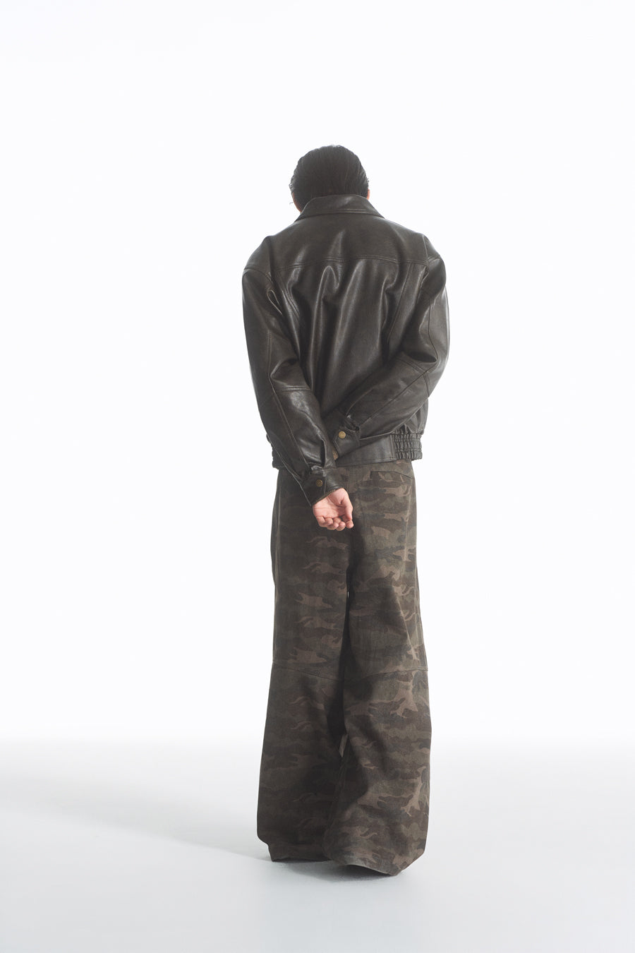 Damaged leather jacket