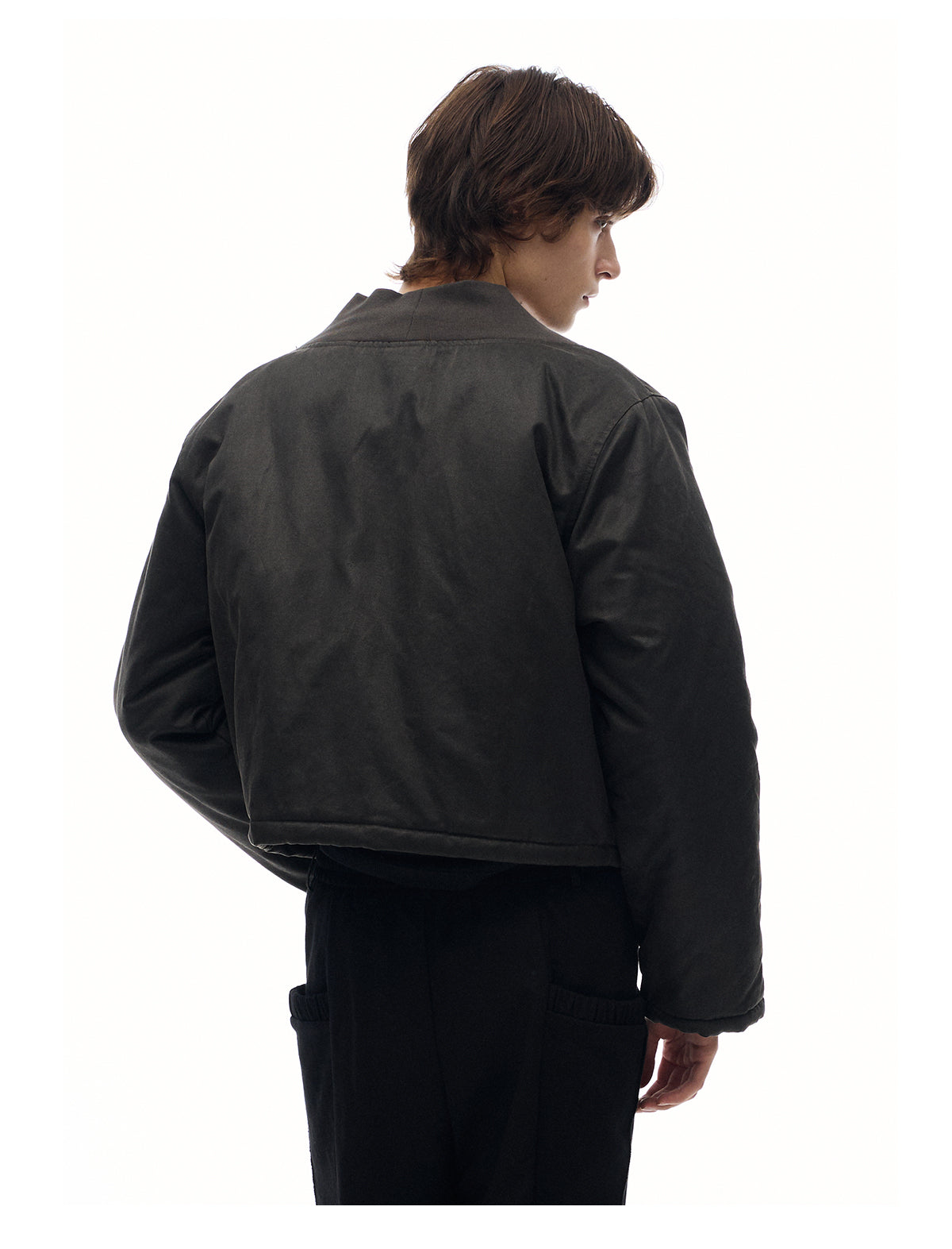 Washed and Waxed Bomber Jacket