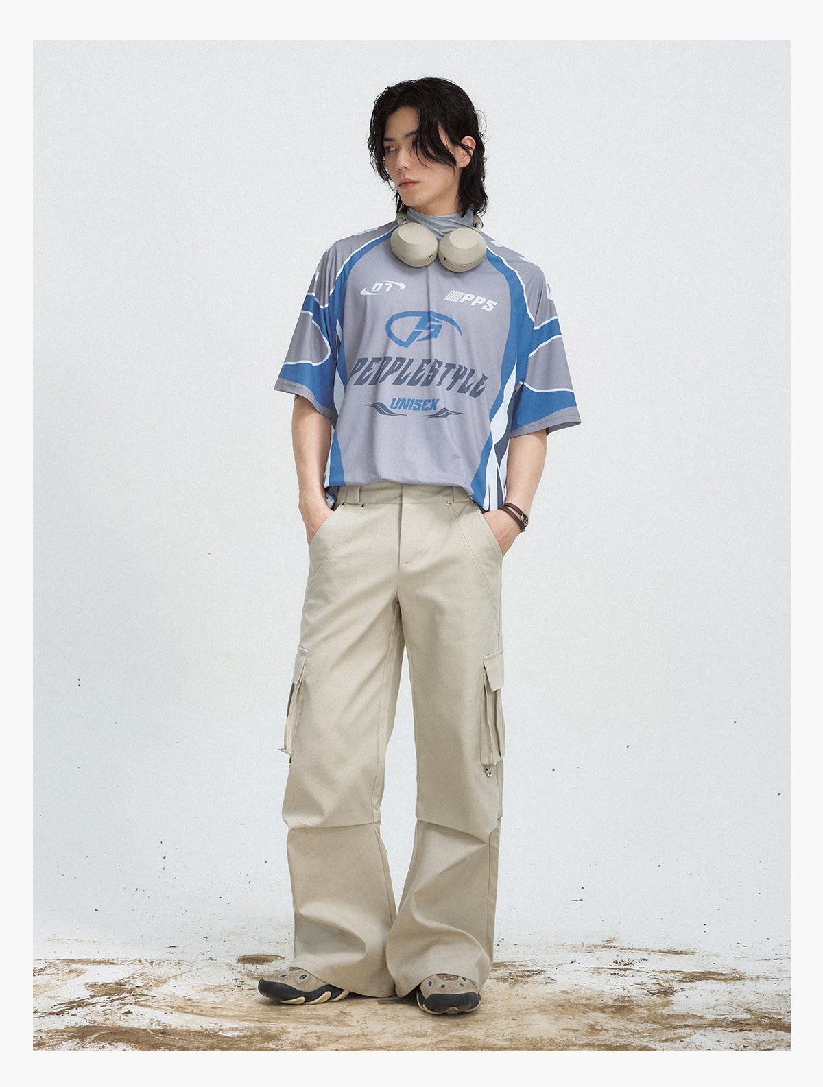 Contrast color quick-drying short-sleeved T-shirt