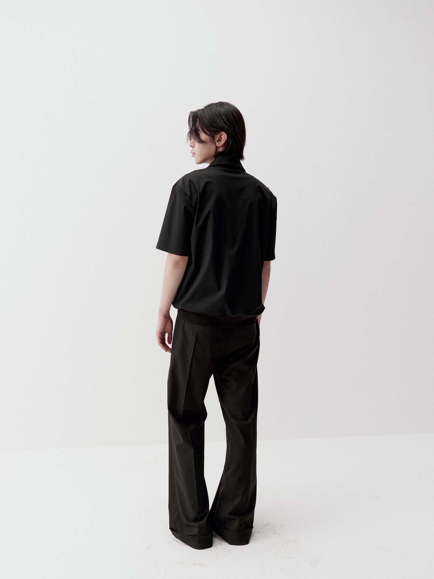 3D Pleated Casual Pants