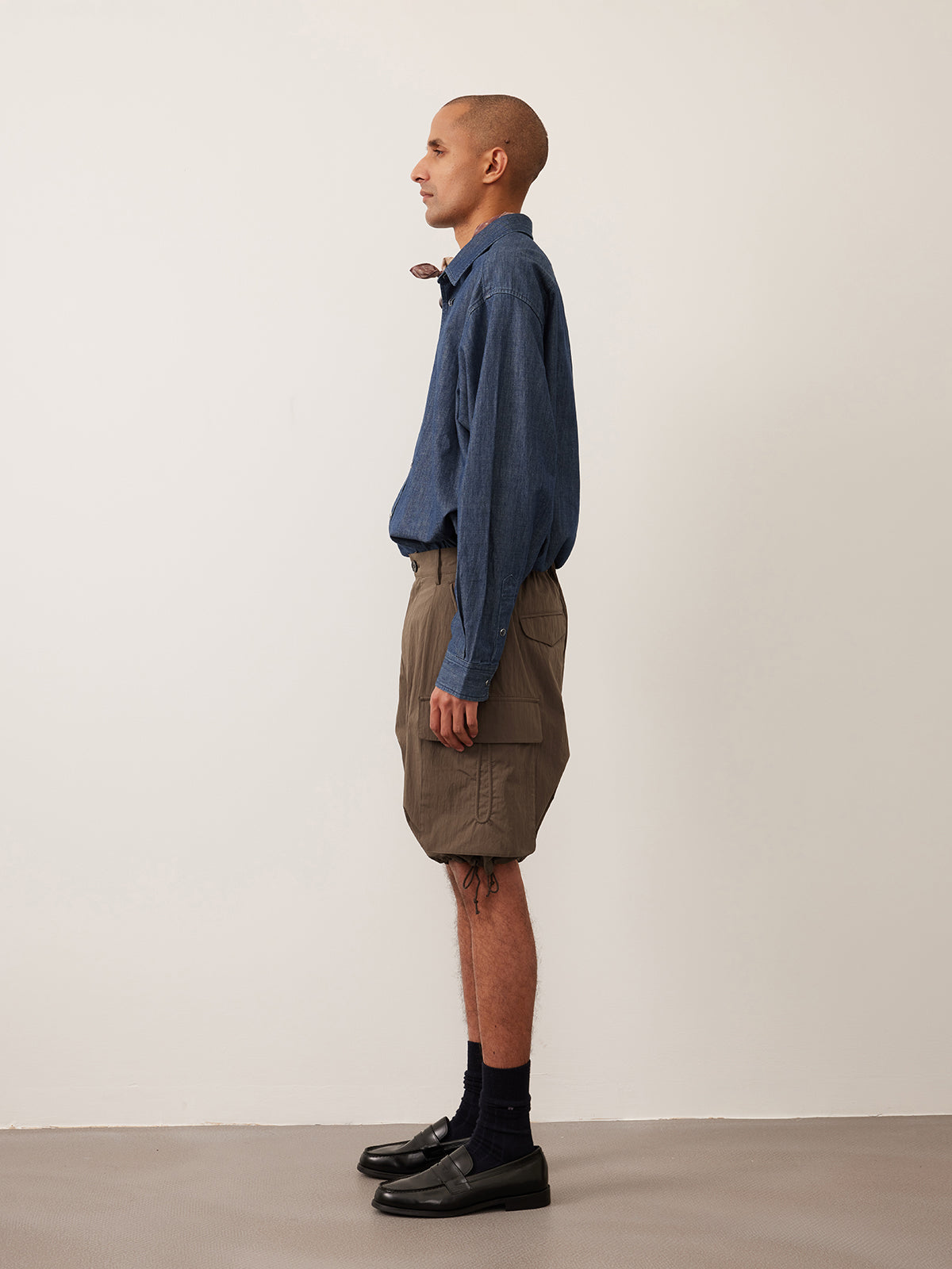 Patch pocket casual shorts