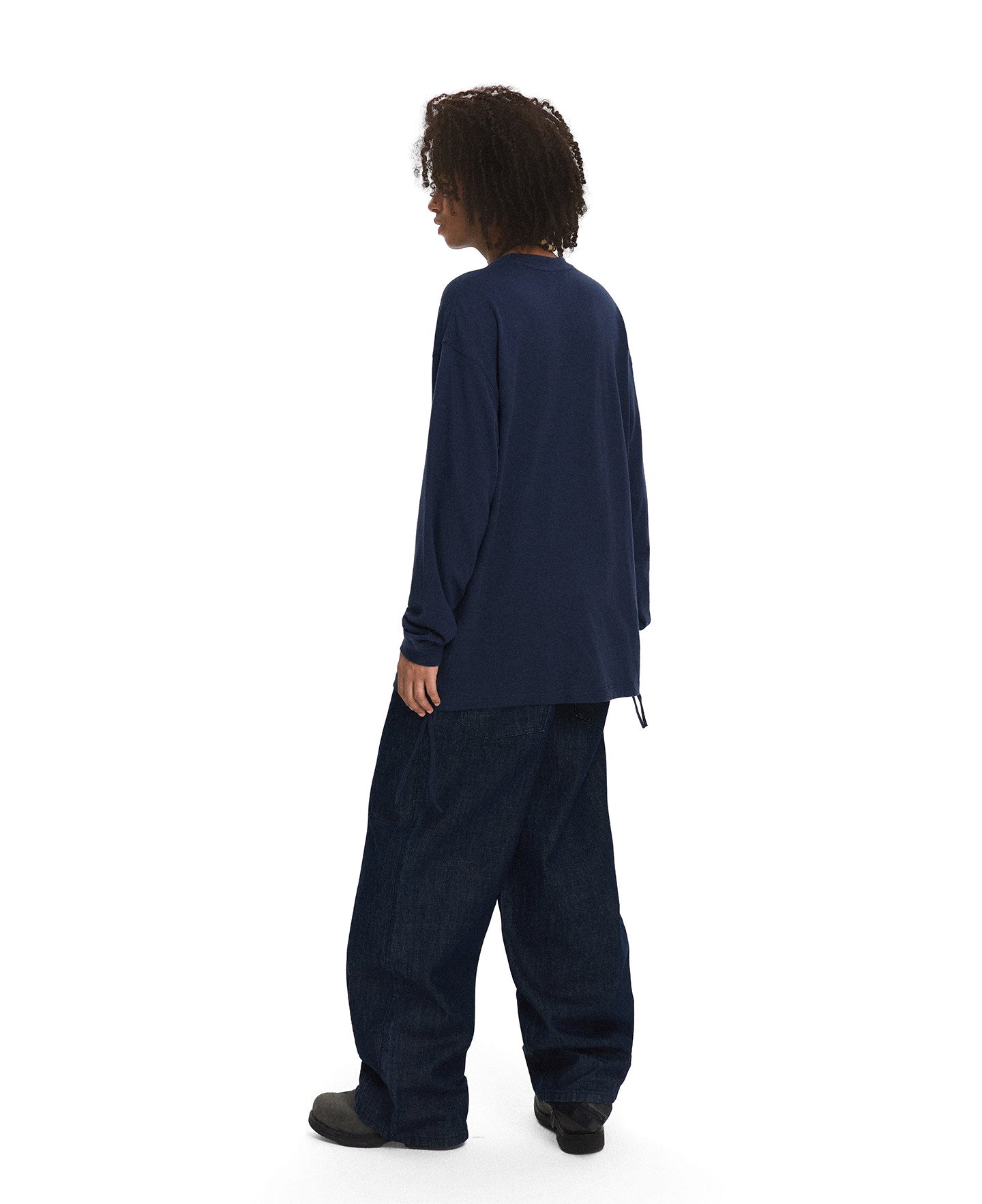 Loose-Fit Round-Neck Pullover T-Shirt