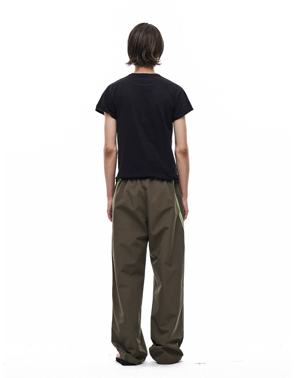 Retro Color-Blocking Casual Pants