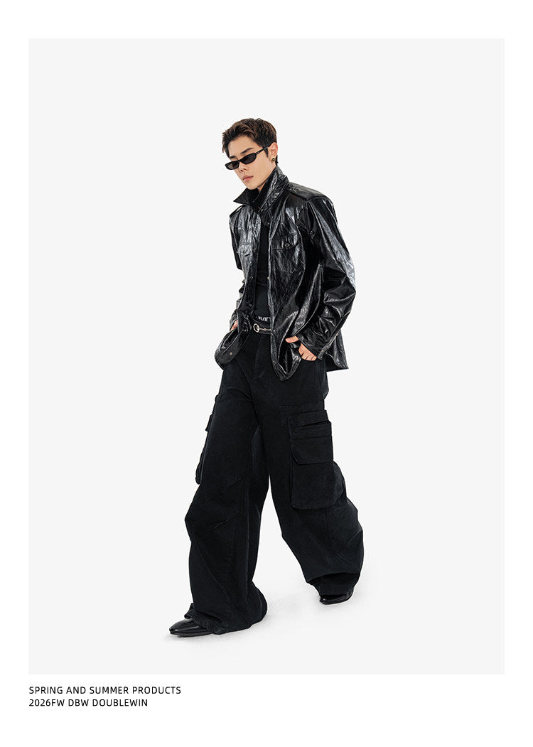 Shiny Wrinkle-Resistant Jacket