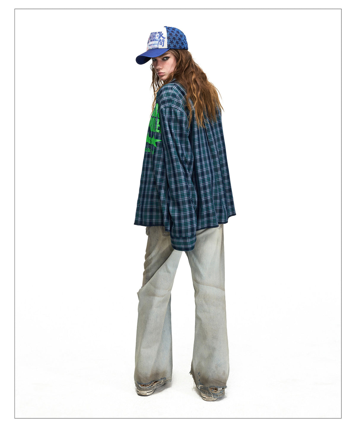 Yellow Mud-Dyed Straight-Leg Jeans