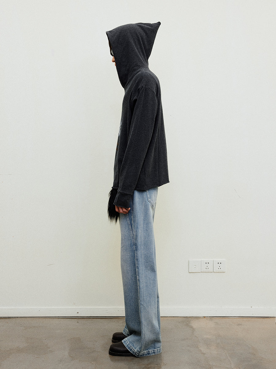 Printed Hooded Sweatshirt