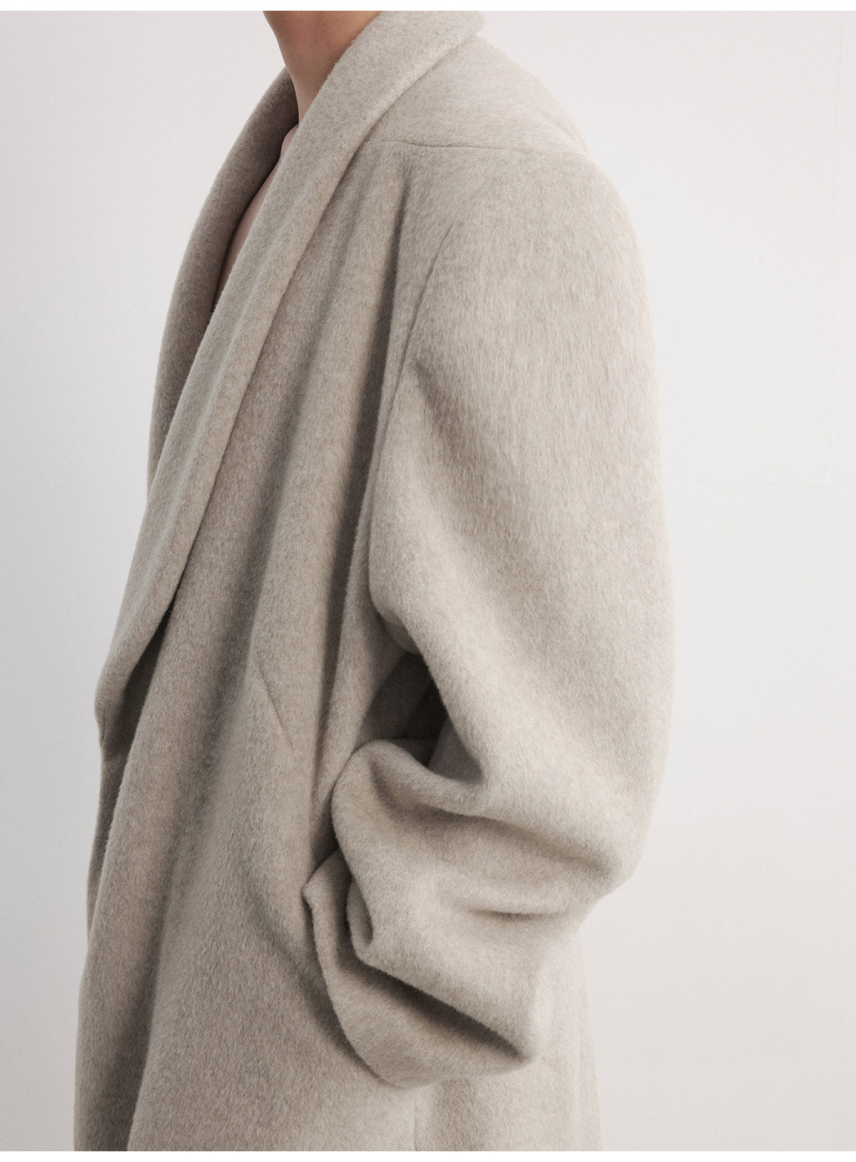 Shawl Collar Wool Coat