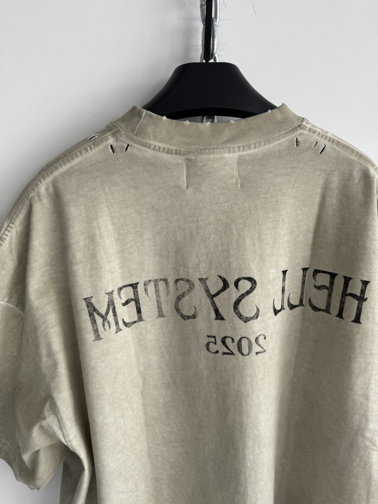 Washed Dirty Dye Print T-Shirt