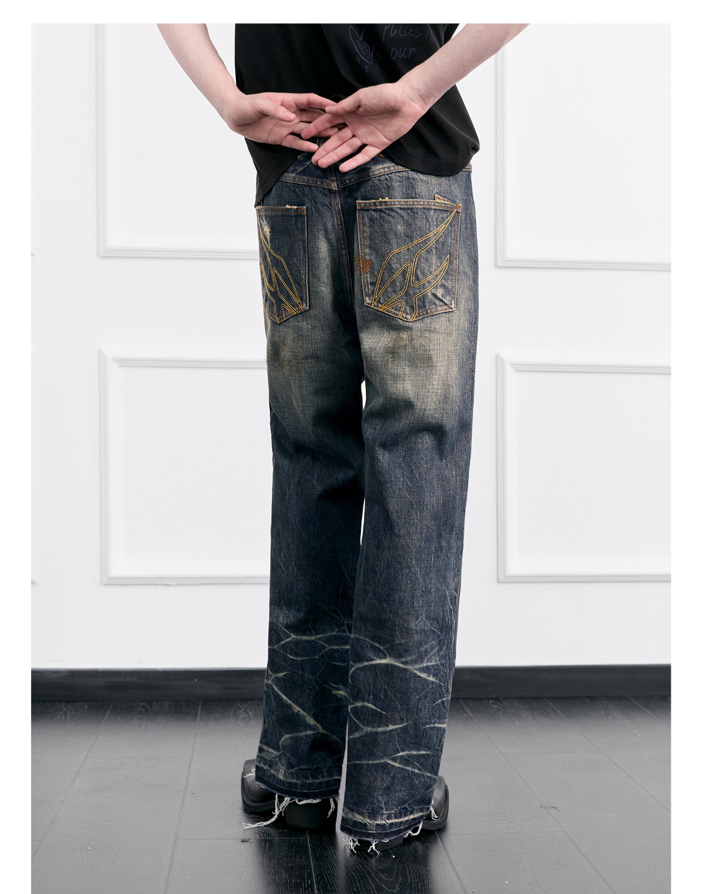 Straight Leg Mid-Rise Jeans