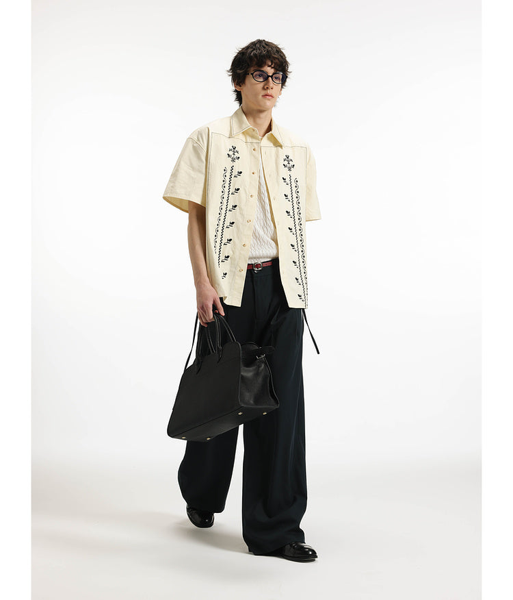 Imitation linen shirt