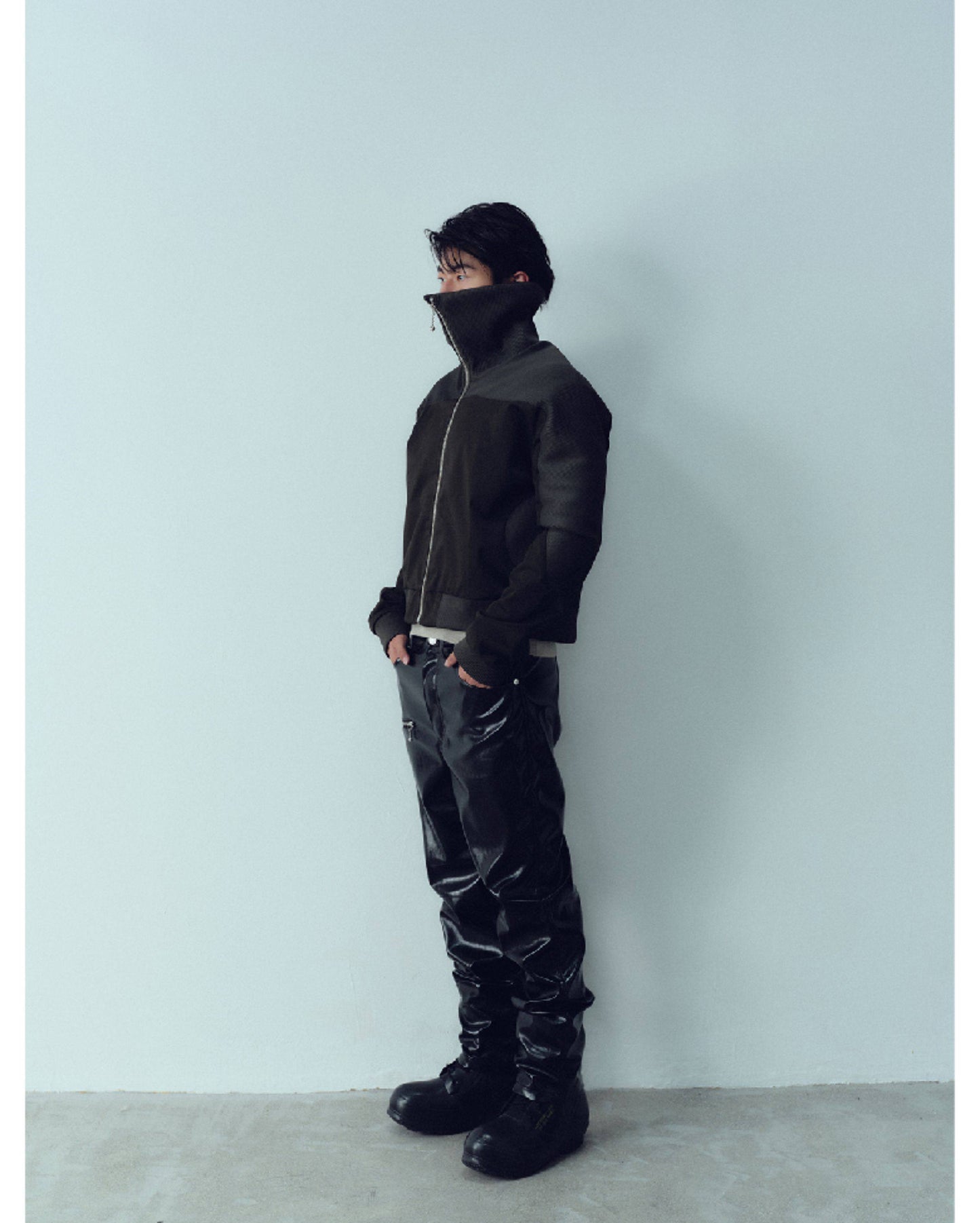 Large Lapel Zipper Jacket