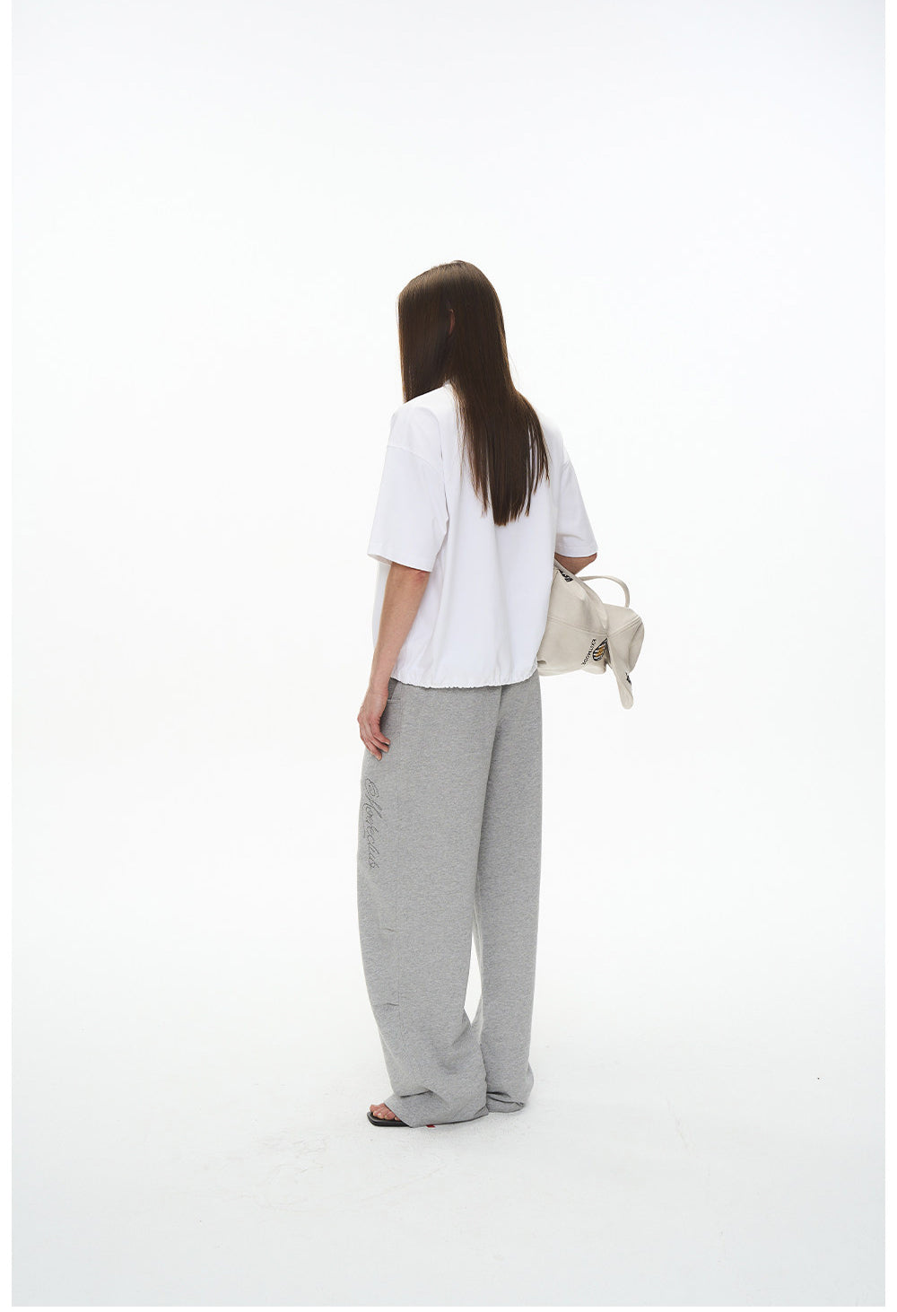 스포츠 자수 스웻팬츠