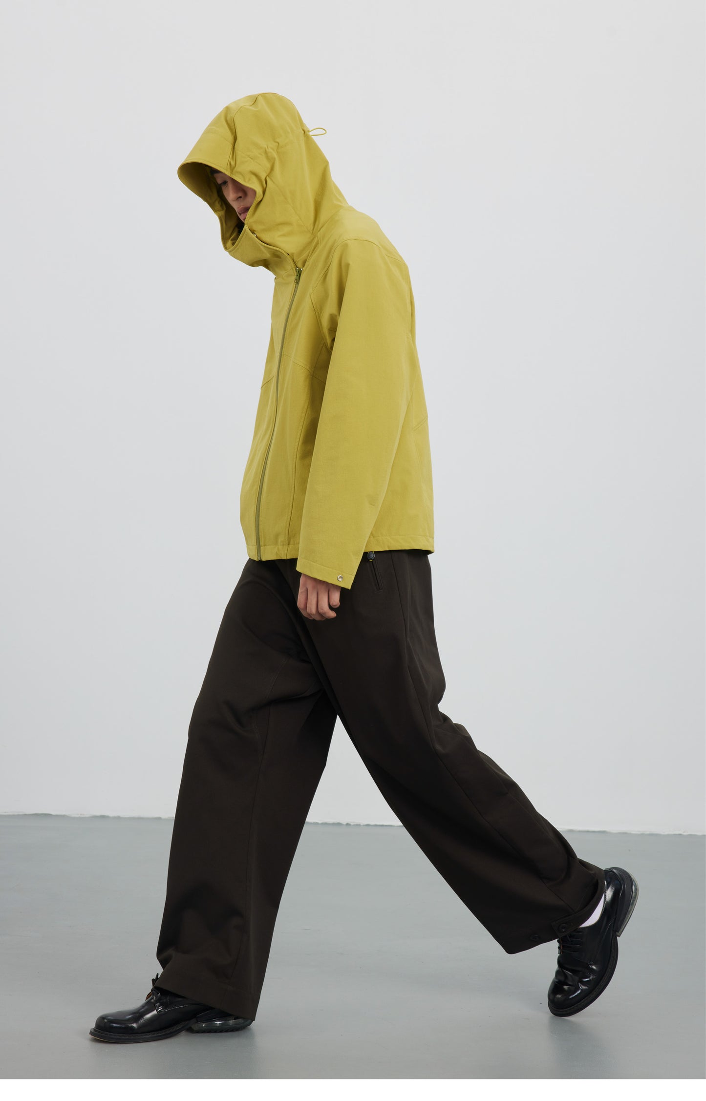 Honeycomb Texture Wide Leg Pants