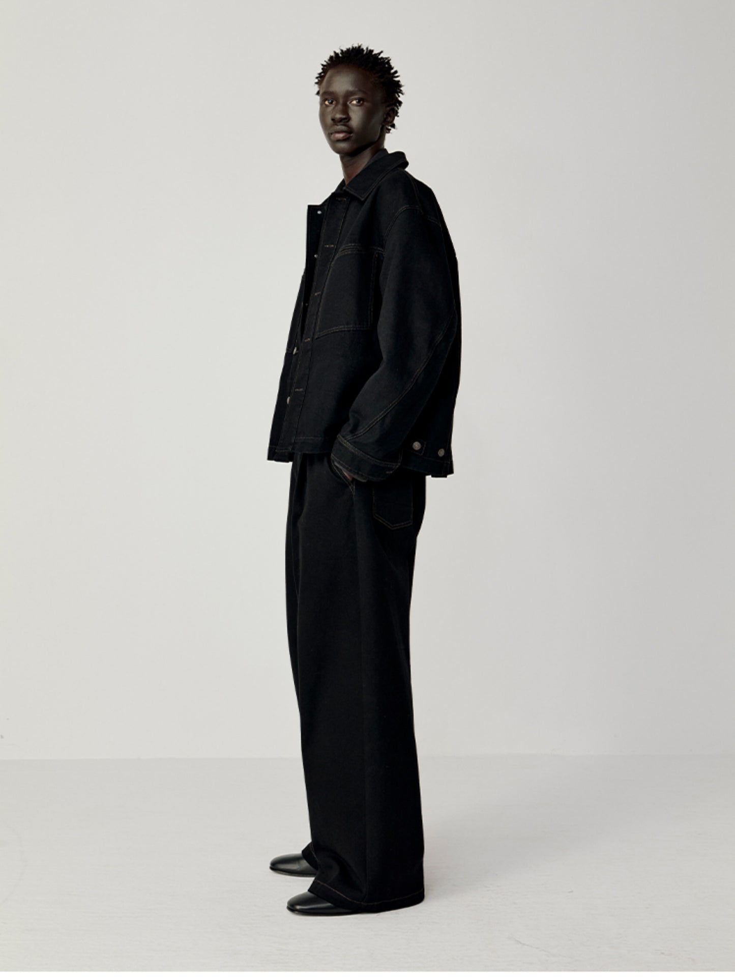 Patch Pocket Loose Jacket