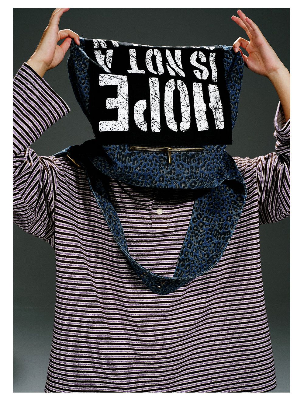 Washed Patch Shoulder Bag