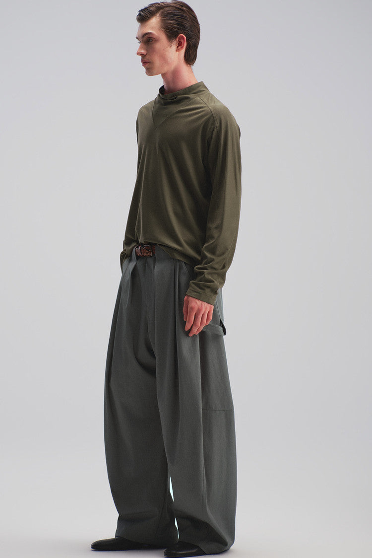 Lyocell-Wool Blend T-Shirt
