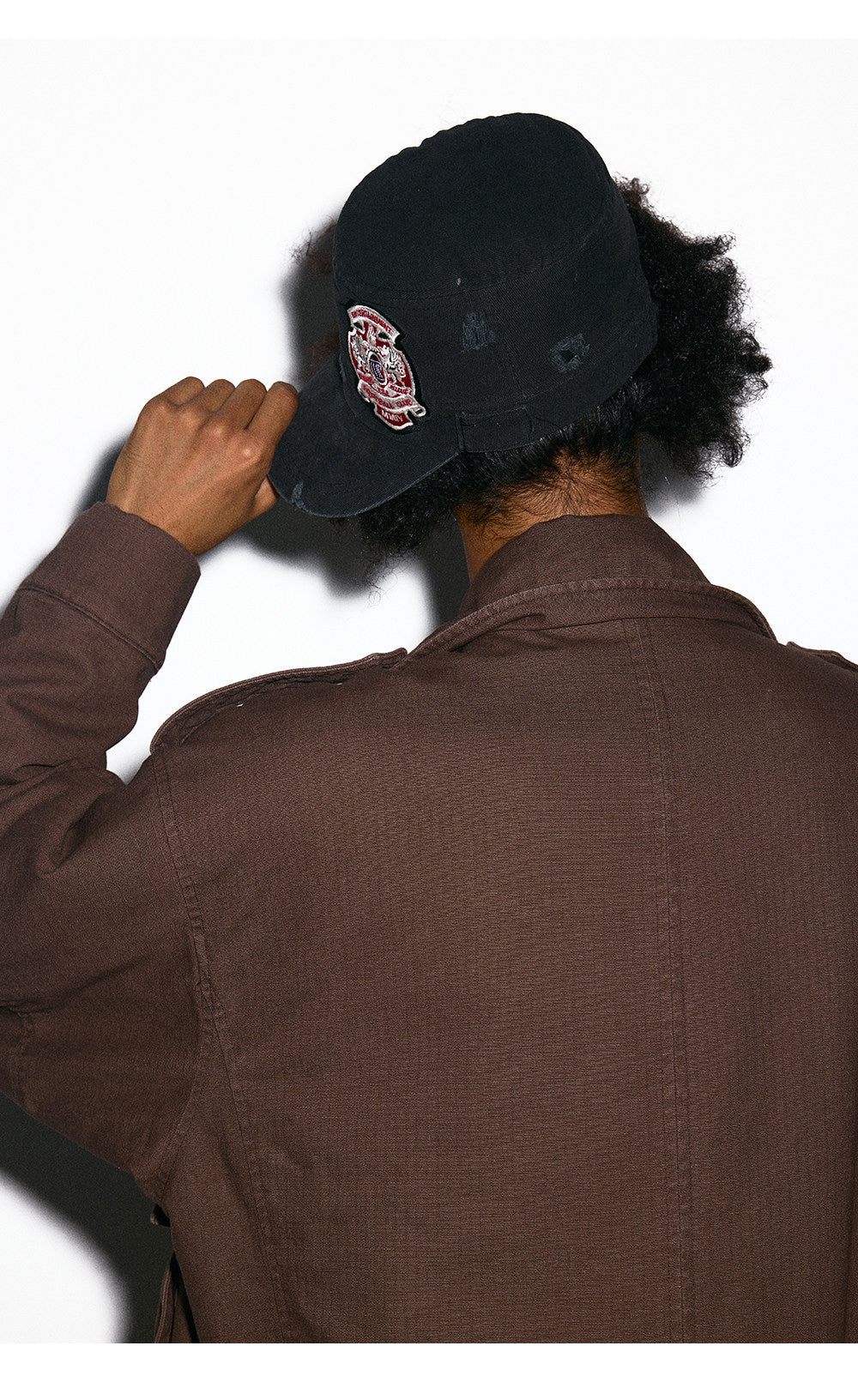 Embroidered Distressed Cap
