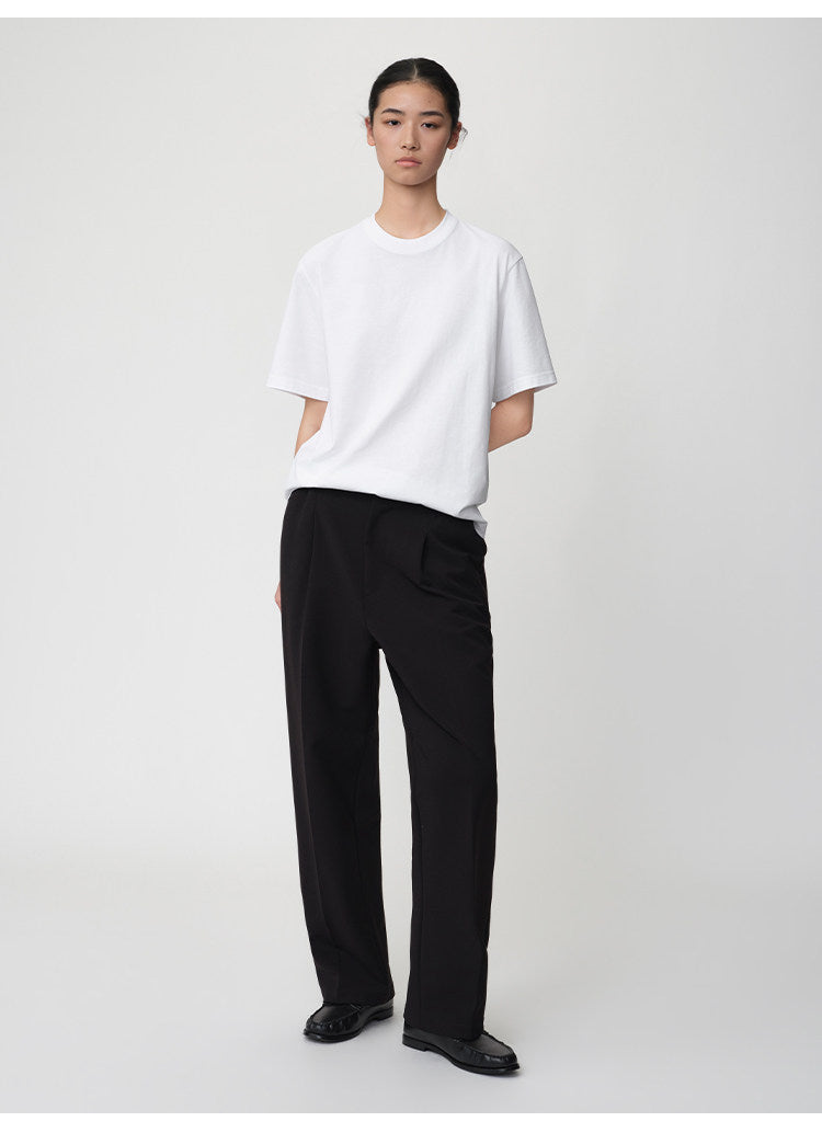 Relaxed-Fit Basic Round-Neck T-Shirt