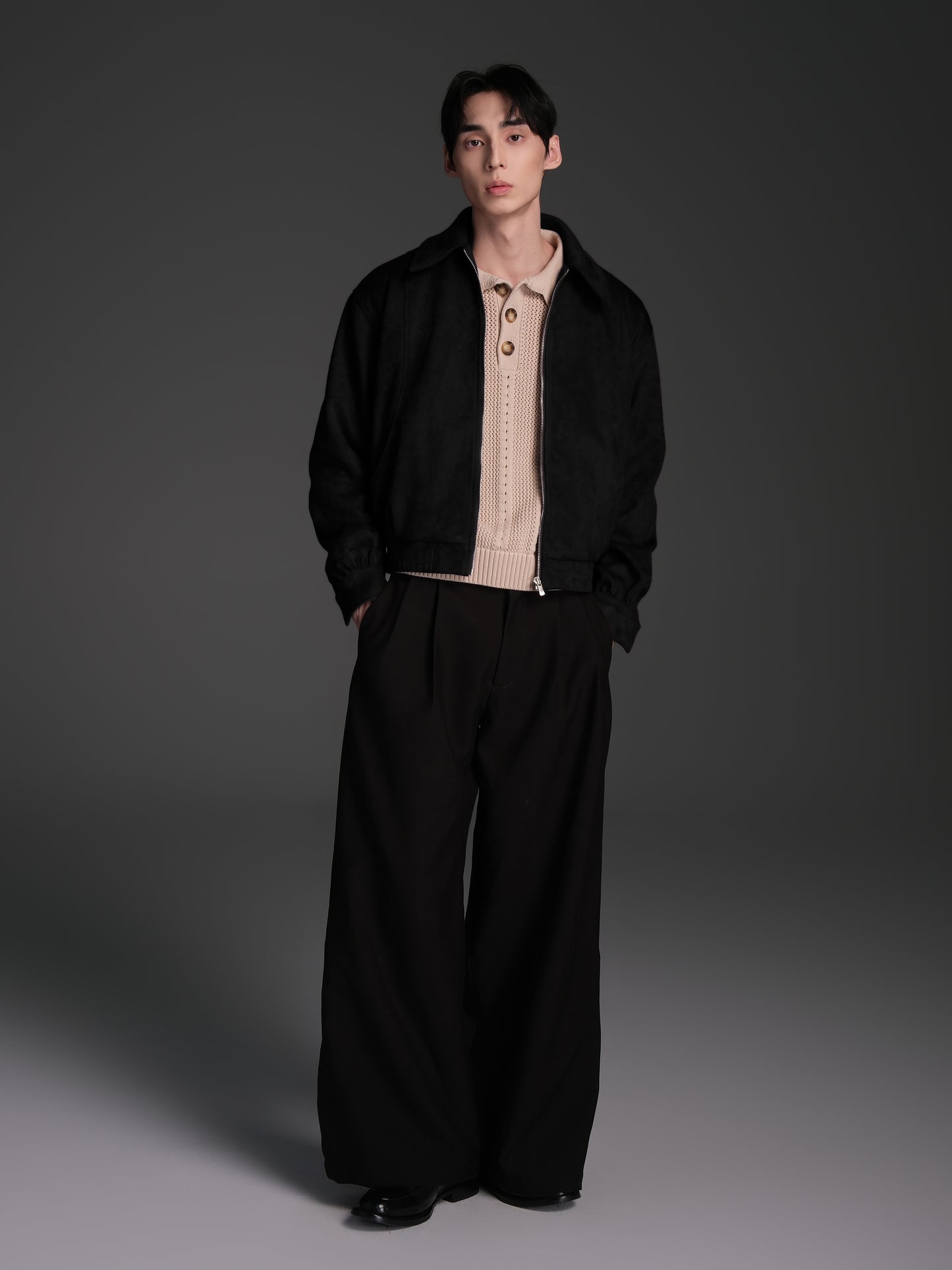 Wide Waist Balloon Jacket