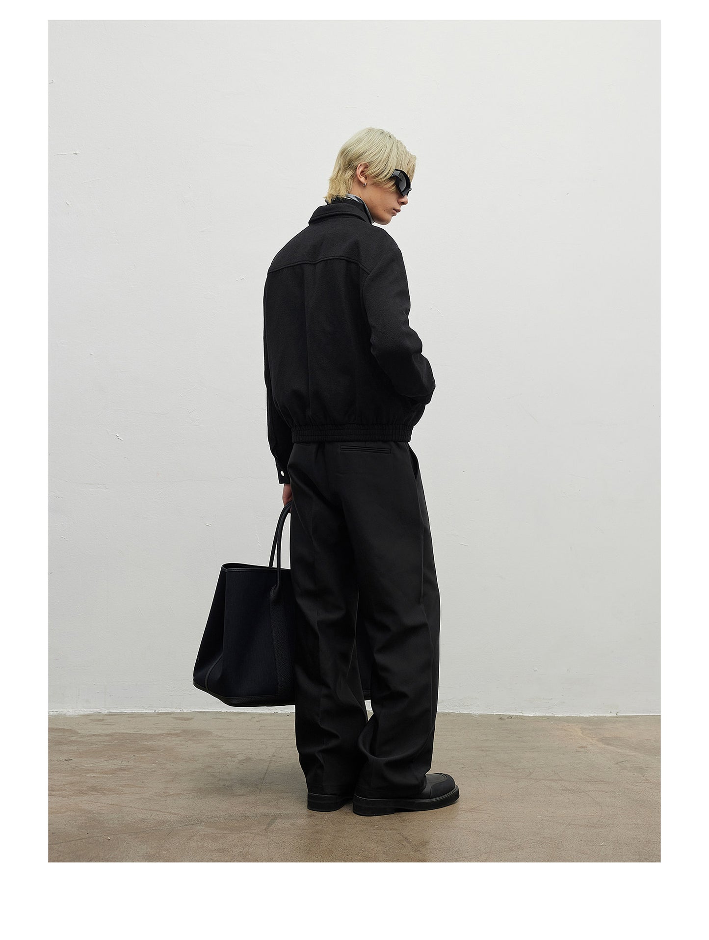 Airplane Button Wool Short Jacket