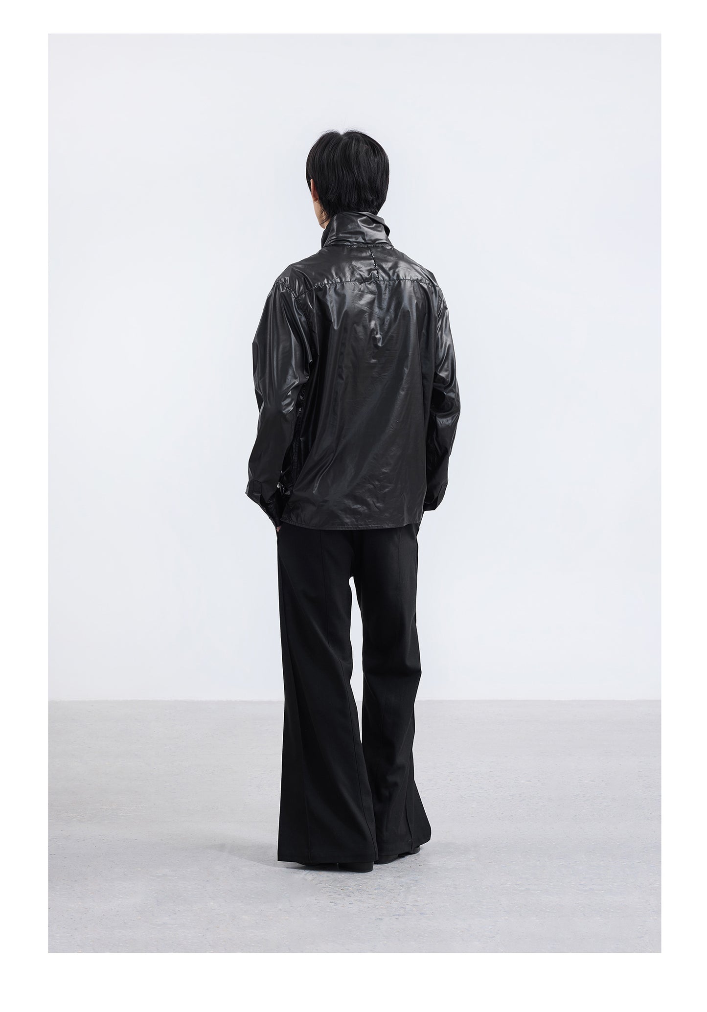 Multi-pleated designer casual pants