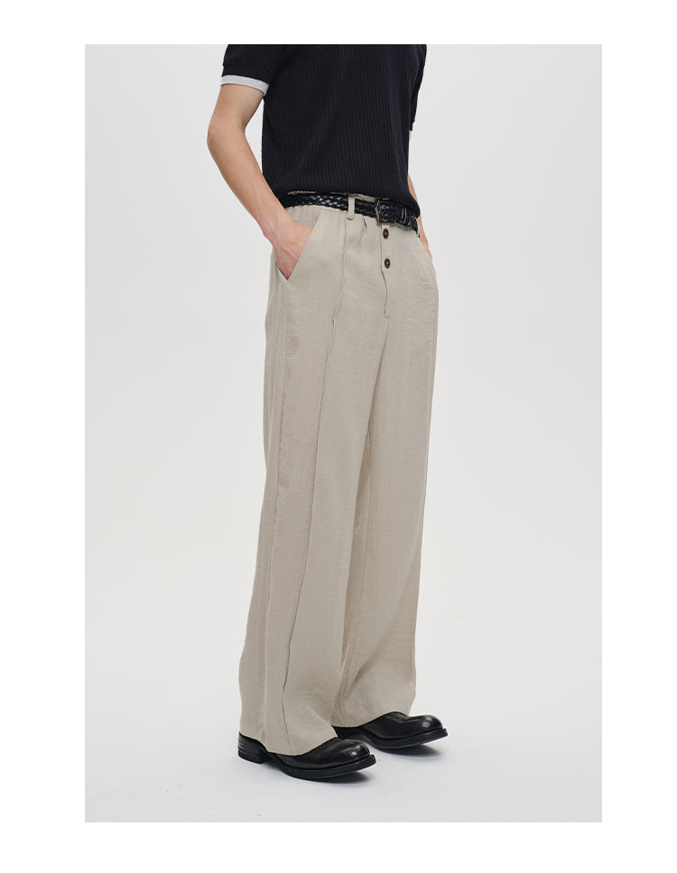 Tencel linen casual pants