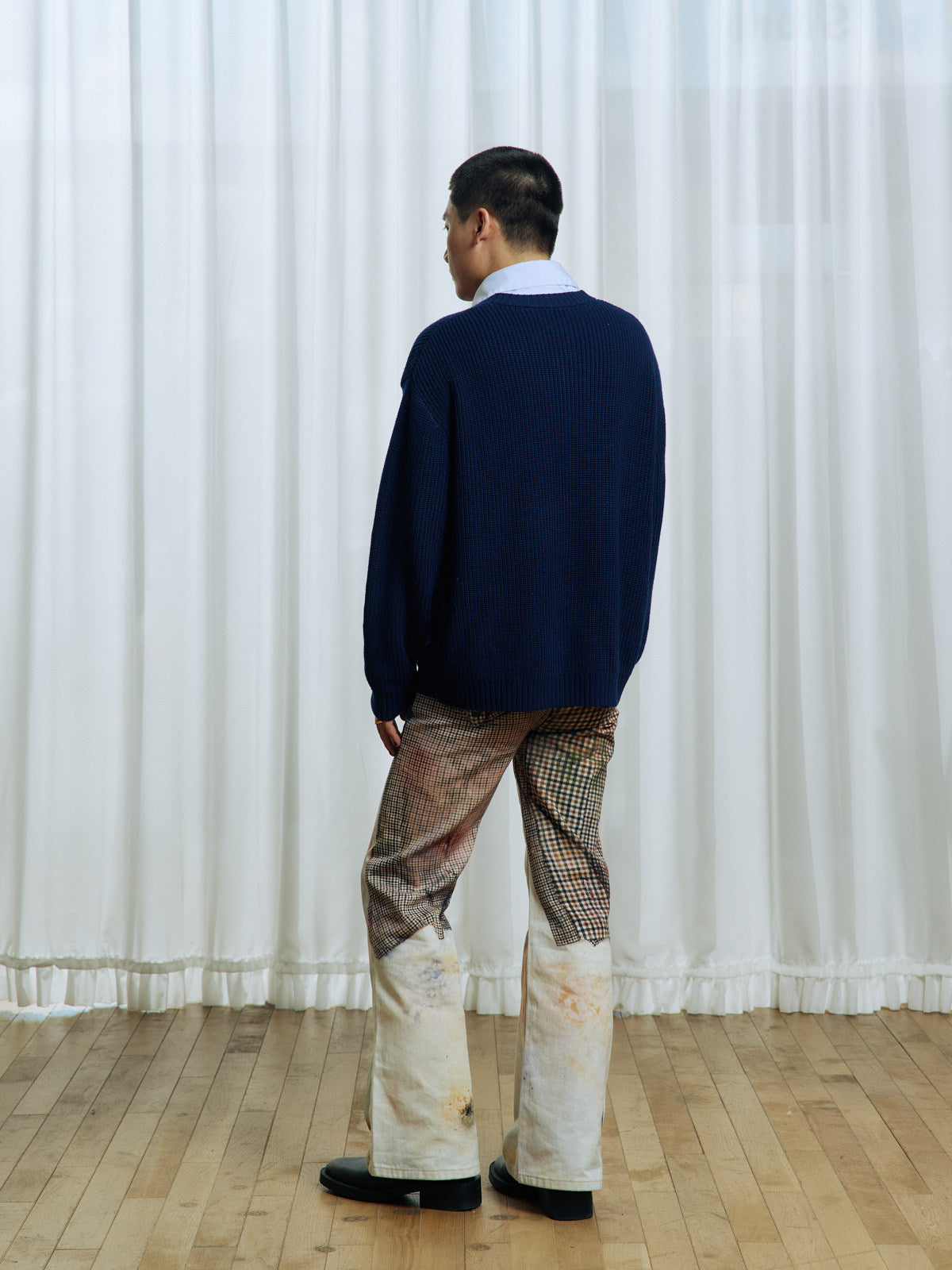 Faux Two-Piece Sweater