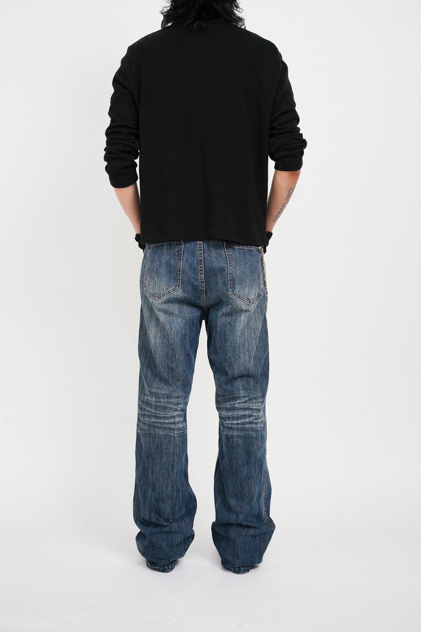 Wash Straight-Leg Jeans