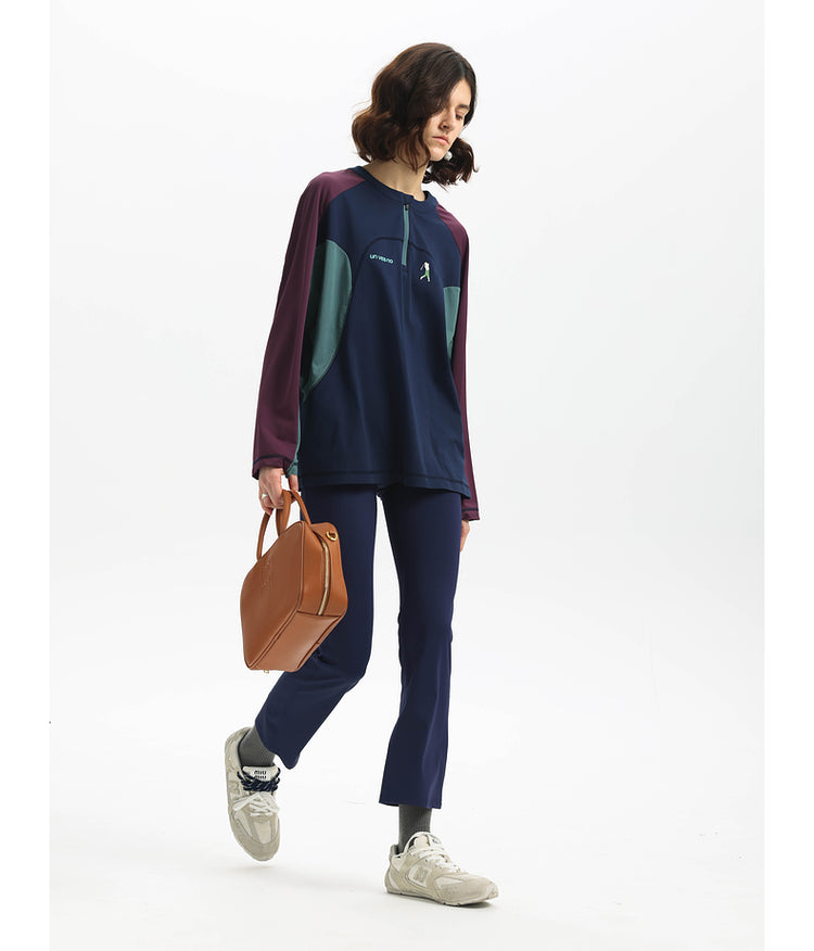 Contrast color sports T-shirt