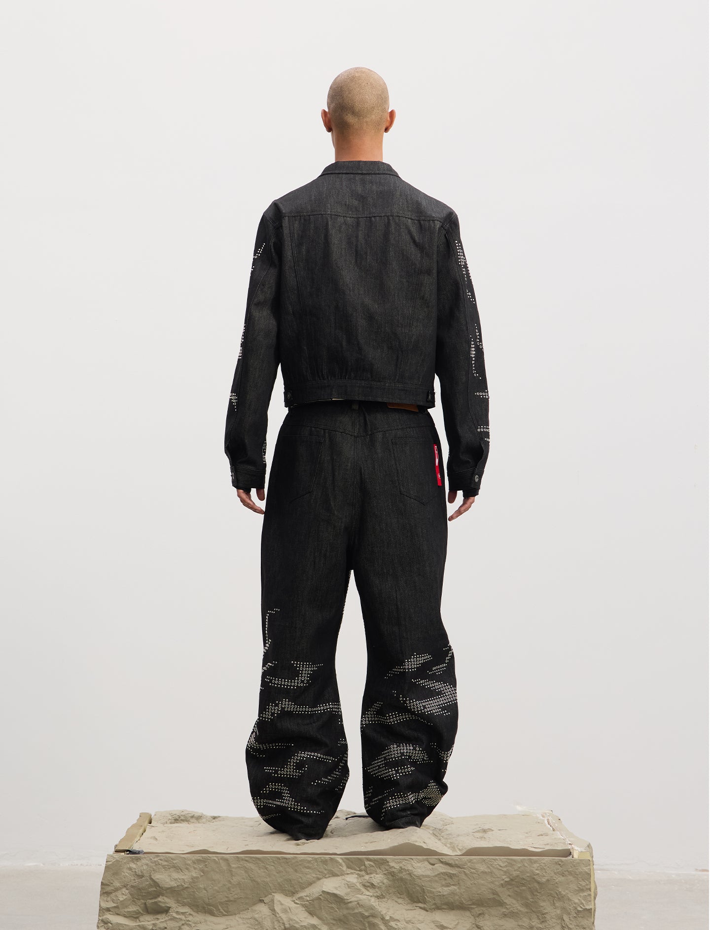 Heavy Tiger Print Denim Jacket