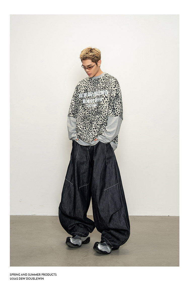 Patchwork Faux Two-Piece T-Shirt